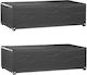 vidaXL Waterproof Couch Cover Black 125x70x35cm 2pcs