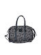 Ames Leder Damen Tasche Schulter Schwarz