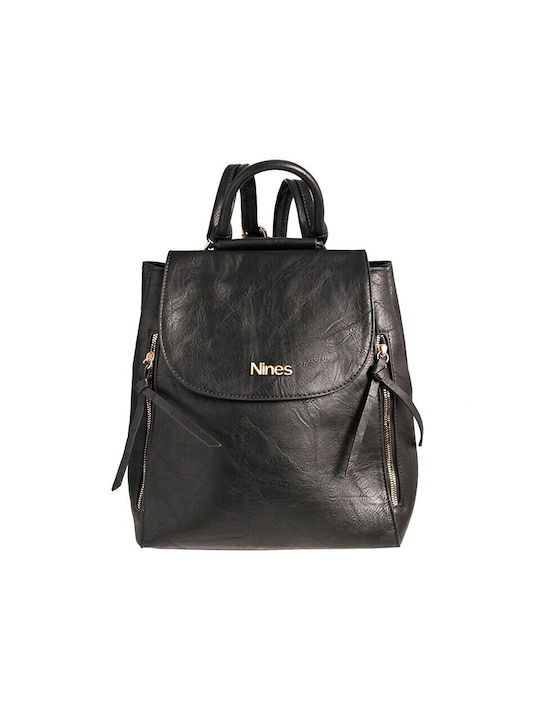 Nines Επεκτεινωμενα Λουρακια 19904l9 Damen Tasche Rucksack Schwarz