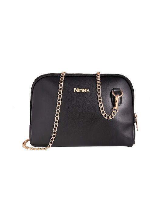 Nines Τσαντακι Damen Tasche Crossbody Schwarz