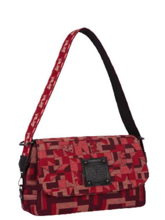 Ames Fos Multi Mino-red Leder Damen Tasche Schulter Rot