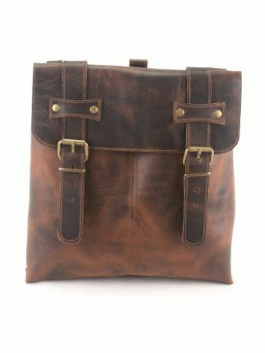 Leather Women's Bag Backpack Brown