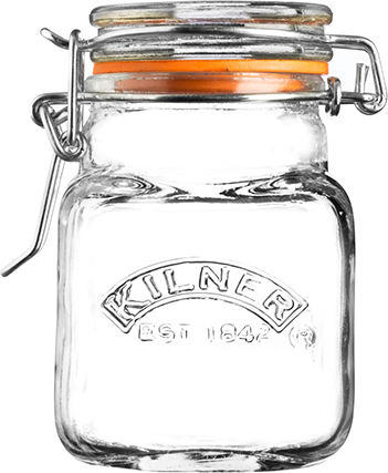 KIlner Ваза за Кафе / Обща Употреба с Херметически Затворен Капак Стъклена Прозрачна 700ml