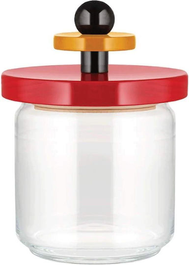 Alessi Vază Utilizare Generală Cu Capac Sticlă Roșie 750ml