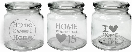 ArteLibre Set of 2 General Use Jars with Metallic Transparent Lid 55ml 2 Pieces