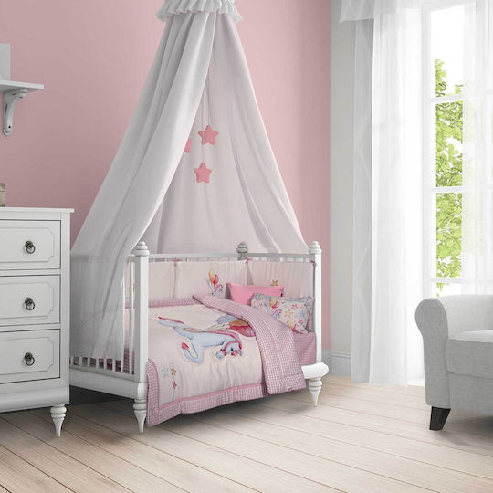 Greenwich Polo Club Crib Bumpers Classic Inside Pink 45x195cm Greenwich Polo Club Crib Bumpers Classic Inside Pink 45x195cm