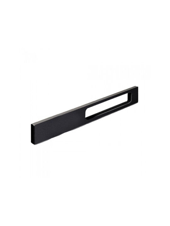 Convex Λαβή Επίπλου από Μέταλλο σε Μαύρο Χρώμα 570mm (Απόσταση Κέντρων 544mm) 947-570S19S19