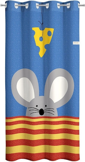 Saint Clair Παιδική Κουρτίνα Mouse με Τρέσα 165x250εκ.