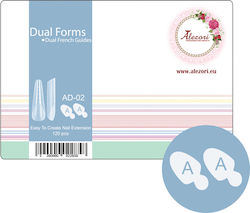 Alezori False Nail Form Dual Forms 120pcs AD-02