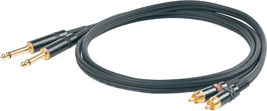 Proel Cable 6.3mm male - RCA male 1.5m (H40PR15735)