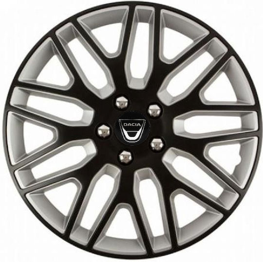 Versaco Car Hubcap Set Dakar Nc with Dacia Emblem 14" 4pcs Black