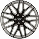 Versaco Car Hubcap Set Dakar Nc 16" 4pcs Black