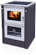 Senko Metallic Wood Burning Stove Gray