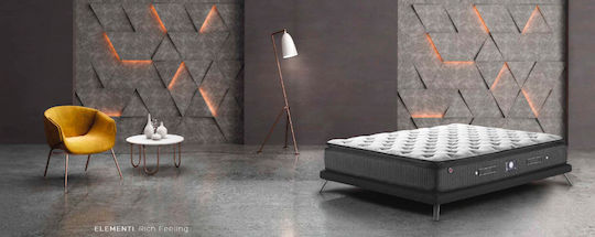 Linea Strom Beyond Elementi Queen Ortopedie Saltea 160x200x35cm cu Arcuri & Suprapozabil
