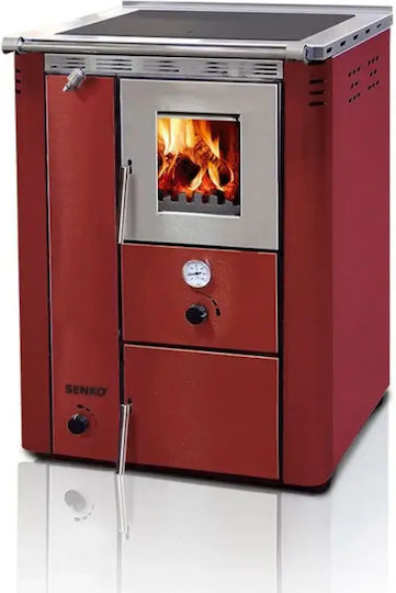 Senko C-20 Μεταλλική Ξυλόσομπα Καλοριφέρ Inox Mat