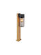 Globo Lighting Lampa Post Mic Pentru Exterior 40W IP44 Pentru Bază De Bec E27 Maro