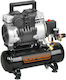 Black & Decker BD100/6-ST Μονοφασικό Κομπρεσέρ Αέρος 59dB με Ισχύ 1.5hp και Αεροφυλάκιο 6lt