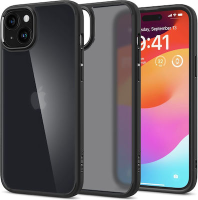 Spigen Ultra Hybrid Umschlag Rückseite Silikon / Kunststoff 2mm Frost Black (iPhone 15)