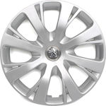 Car Hubcap Set with Peugeot Emblem 15" 1pc Gray