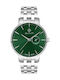 Gant Park Hill III Herrenuhr 41,5mm Batteriebetrieb mit Edelstahlarmband Silber/Grün