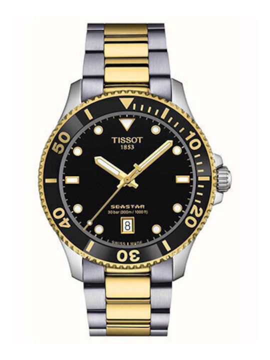 Tissot 1000 Мъжки Часовник На Батерия Със Сребриста Стоманена Гривна