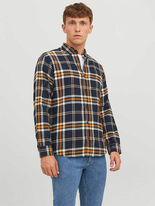 Jack & Jones Βαμβακερό Πουκάμισο Πορτοκαλί