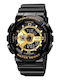 Skmei Analog/Digital Men's Watch 51mm Battery with Metal Bracelet Black/Gold