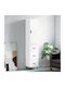 Floor-standing Living Room Display Cabinet made of Particleboard White 34.5x34x180cm