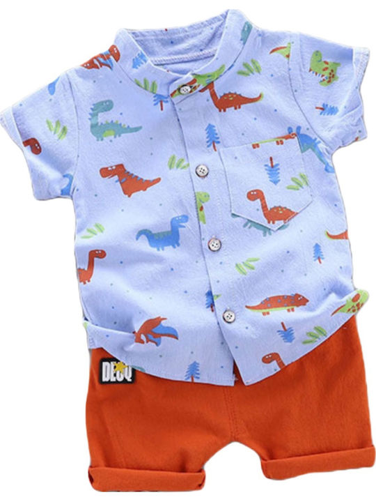 Kids' Set with Shorts Summer 2pcs Orange