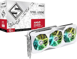 ASRock Radeon RX 7700 XT 12GB GDDR6 Legenda de oțel OC Placă Grafică