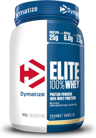 Dymatize Elite 100% Whey Protein Whey Gluten Free with Flavor Gourmet Vanilla 942gr