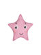 Mother Baby Διακοσμητικό Μαξιλάρι Κούνιας Star Smile Ροζ 43x43cm