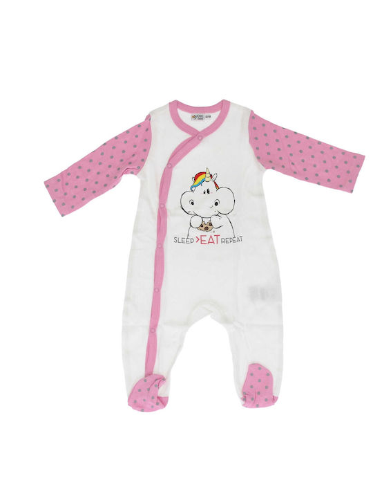 Pummeleinhorn Set Baby Strampler Rosa