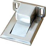 Magnetic Metallic Door Stopper Silver