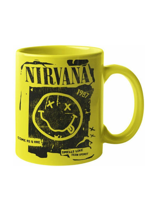 Nirvana Tasse Keramik Gelb 1Stück