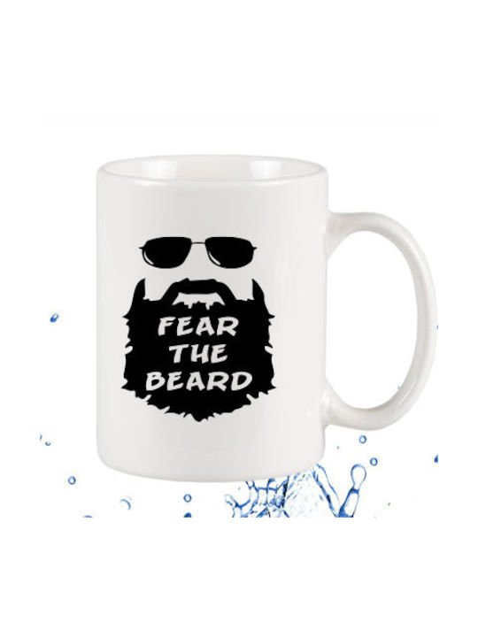 Fear Beard Ceramic Cup White 295ml