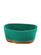 Storage Basket Fabric Green 25x25cm 1pcs