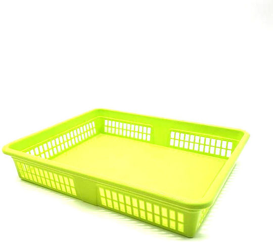 Storage Basket Plastic Green 34x26x6cm 1pcs
