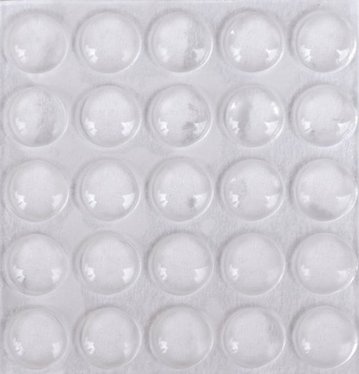 Αποσβεστήρες Κρούσεως με Αυτοκόλλητο 10x10mm 25τμχ 0125-ΟΤ
