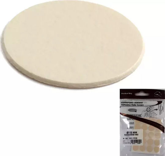 Italfeltri 6410125540001 Round Caps with Screw 13mm 20pcs
