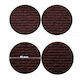 Interfilm 4XØ40MM Felt with Sticker 4x4mm