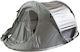 Polo Summer Camping Tent Pop Up Grey For 2 People 220x135x95cm