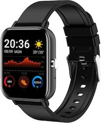H10 Smartwatch με Παλμογράφο (Μαύρο)