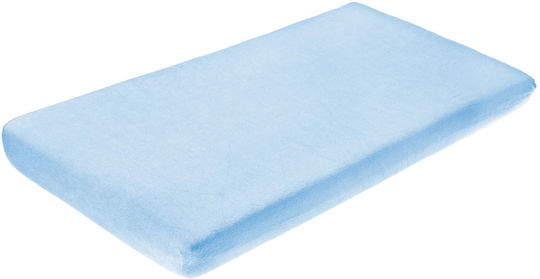 Sensillo Baby Sheet Crib Cotton Blue 120x60cm