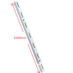 Element-System Rack Pillar with Single Support Hole White 150cm