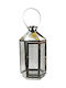 Floortop Metallic Lantern Silver 23x23x50cm