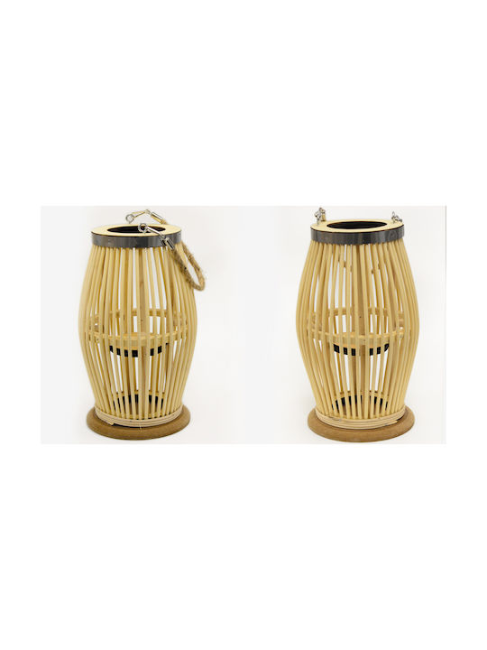 Tabletop Bamboo Lantern 19x30cm