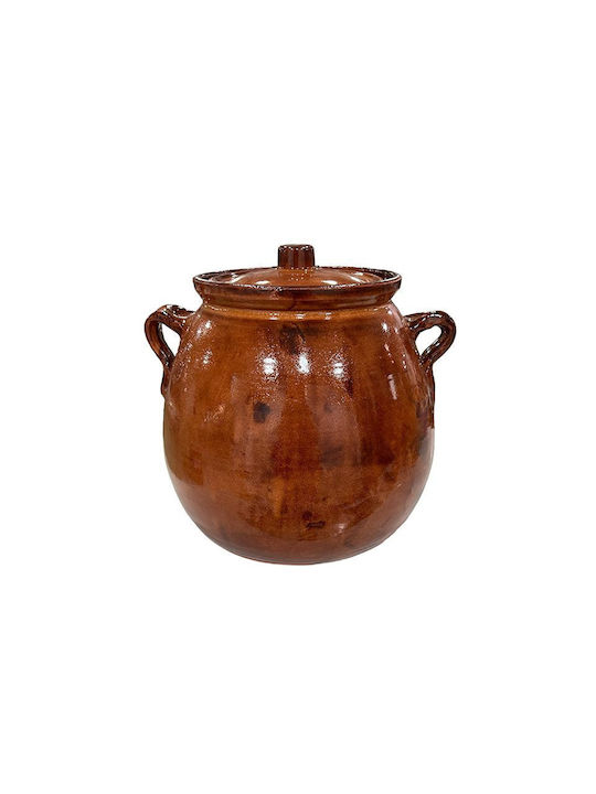 Decorative Vase Brown 24x24x22cm