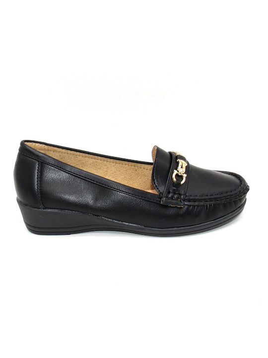 Super Mode Women's Moccasins in Black Color