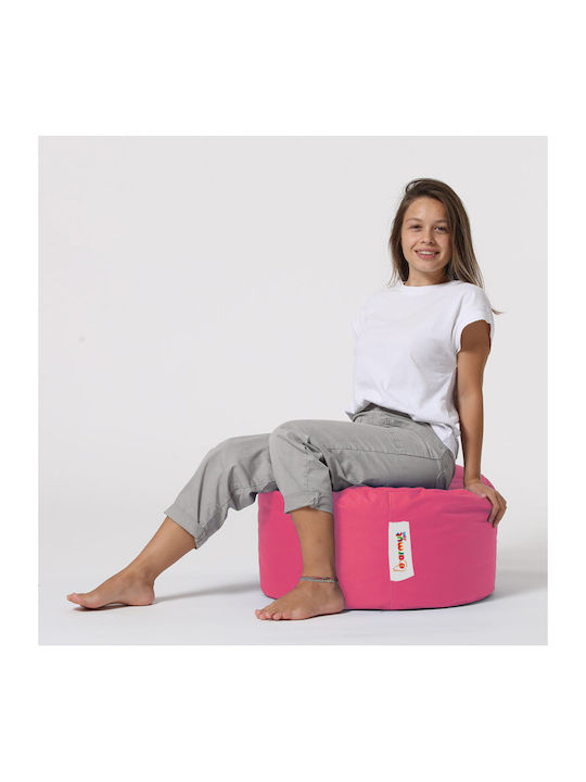 Waterproof Bean Bag Stool Poof Round Pink 55x55...